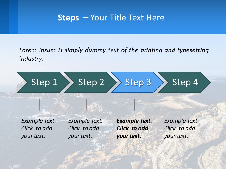 A Large Body Of Water Surrounded By Mountains PowerPoint Template