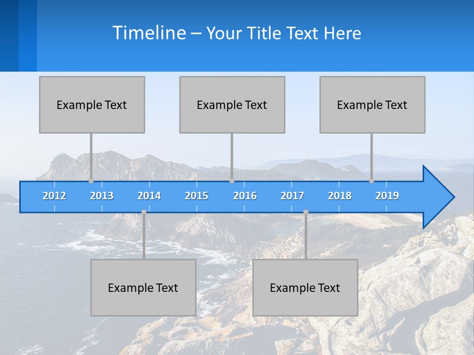 A Large Body Of Water Surrounded By Mountains PowerPoint Template