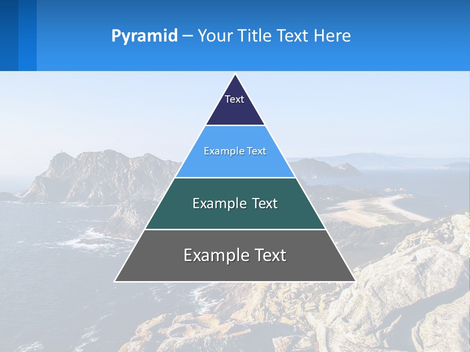 A Large Body Of Water Surrounded By Mountains PowerPoint Template