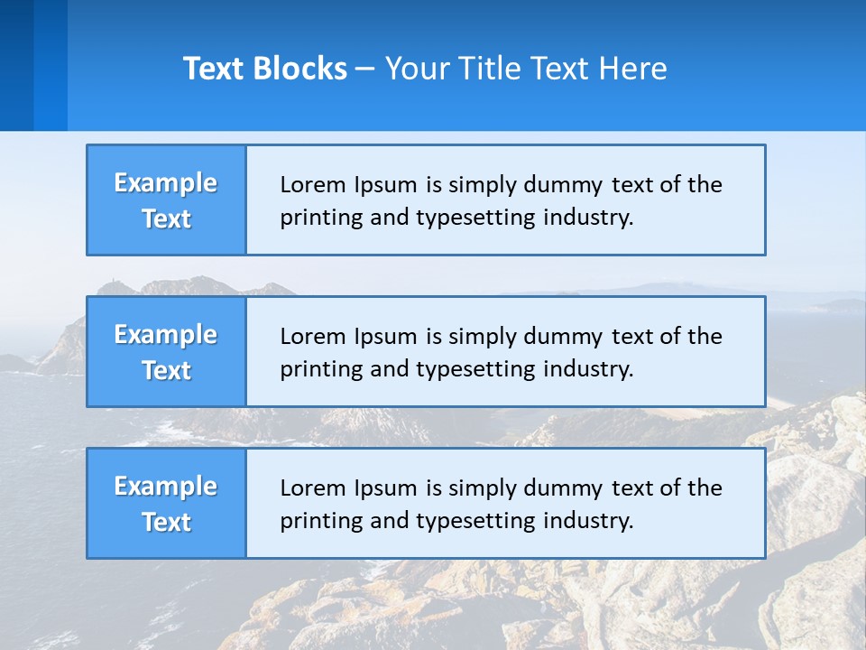 A Large Body Of Water Surrounded By Mountains PowerPoint Template