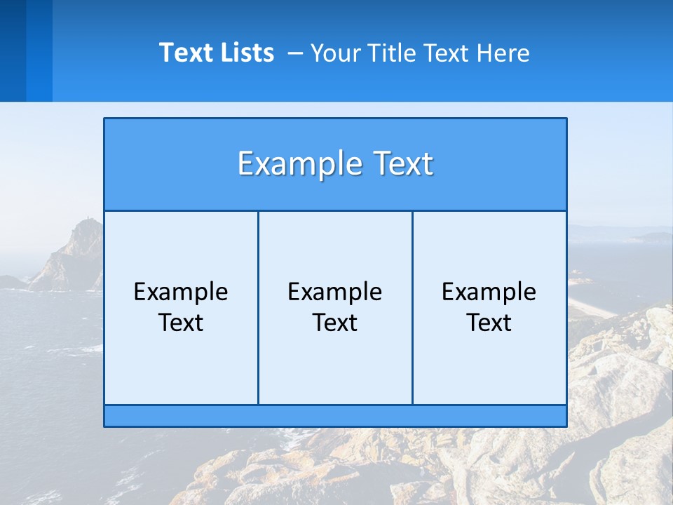 A Large Body Of Water Surrounded By Mountains PowerPoint Template