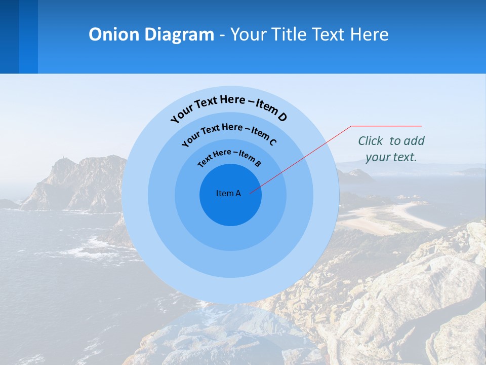 A Large Body Of Water Surrounded By Mountains PowerPoint Template