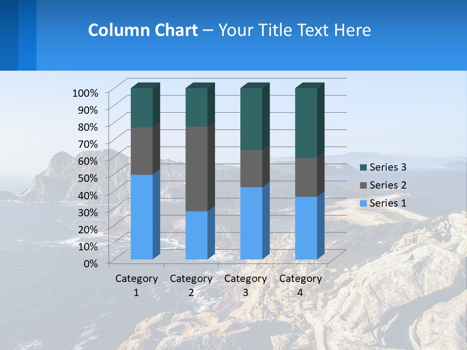 A Large Body Of Water Surrounded By Mountains PowerPoint Template
