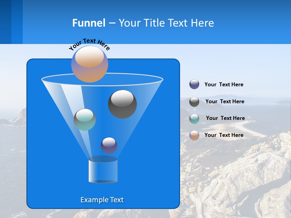 A Large Body Of Water Surrounded By Mountains PowerPoint Template