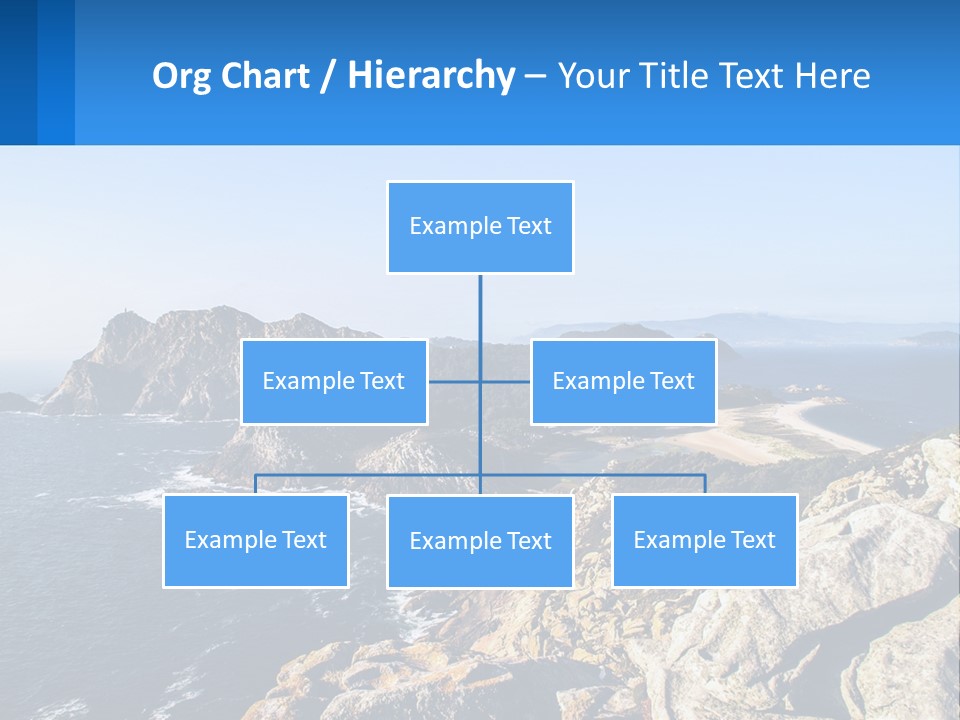 A Large Body Of Water Surrounded By Mountains PowerPoint Template
