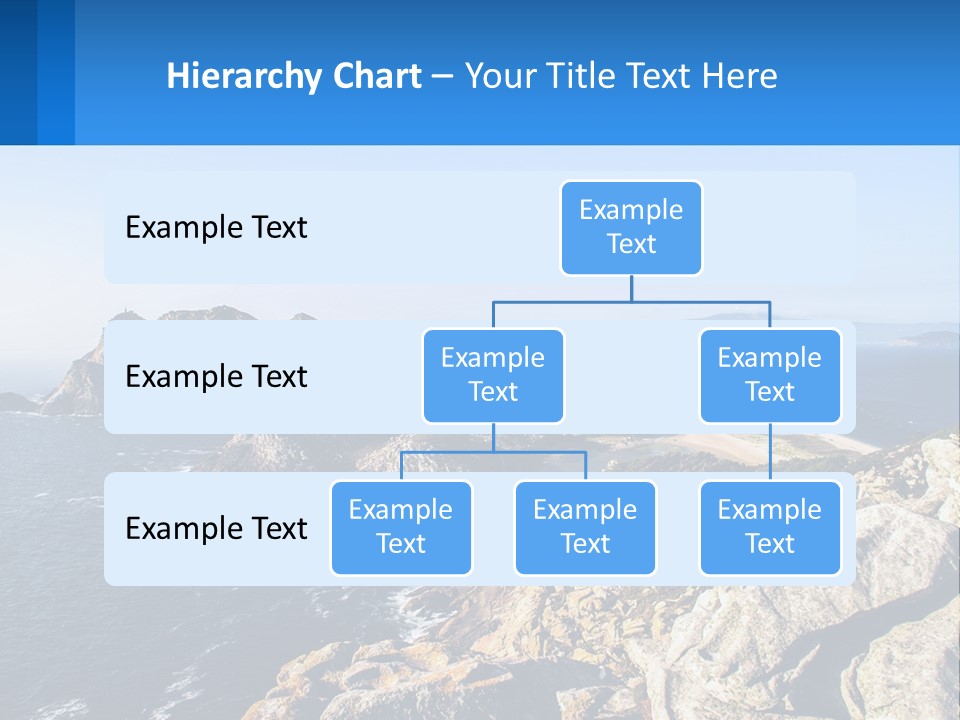A Large Body Of Water Surrounded By Mountains PowerPoint Template