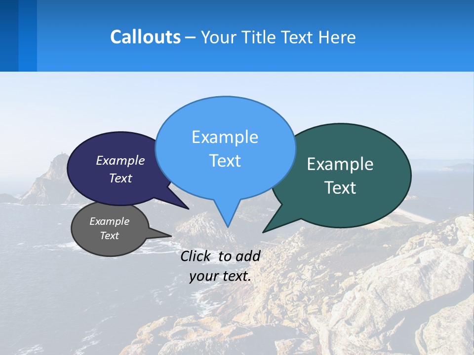 A Large Body Of Water Surrounded By Mountains PowerPoint Template