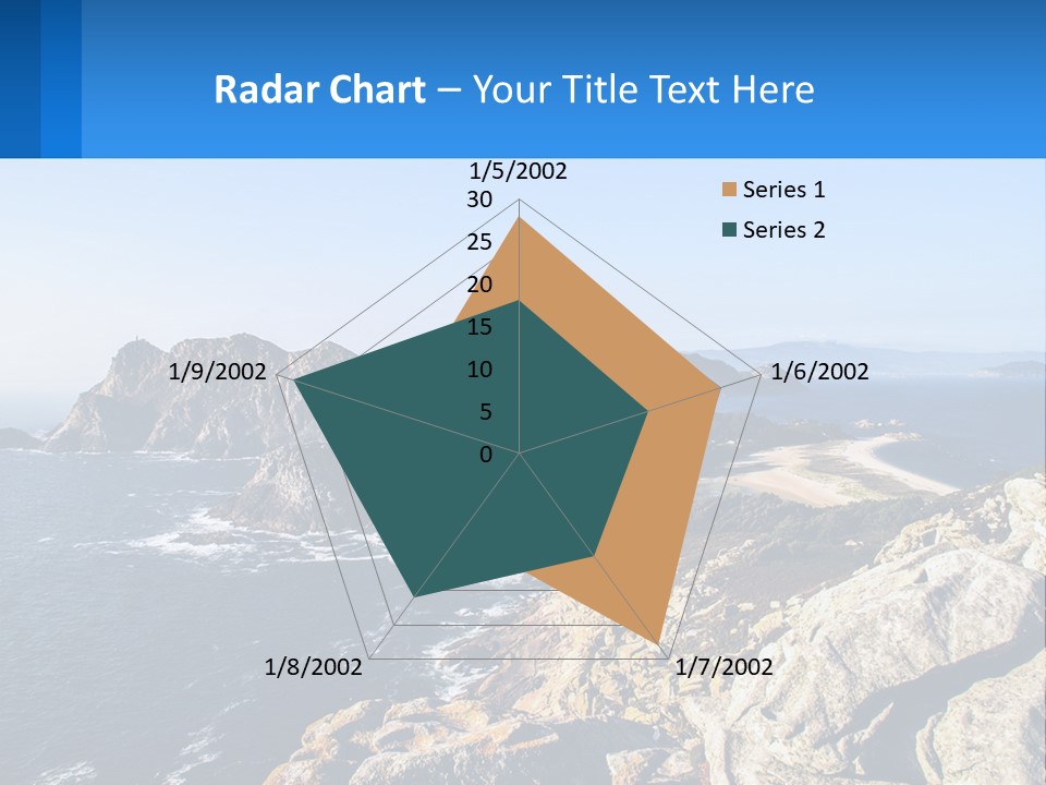 A Large Body Of Water Surrounded By Mountains PowerPoint Template