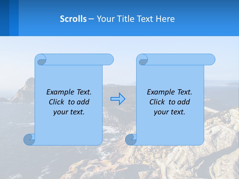 A Large Body Of Water Surrounded By Mountains PowerPoint Template