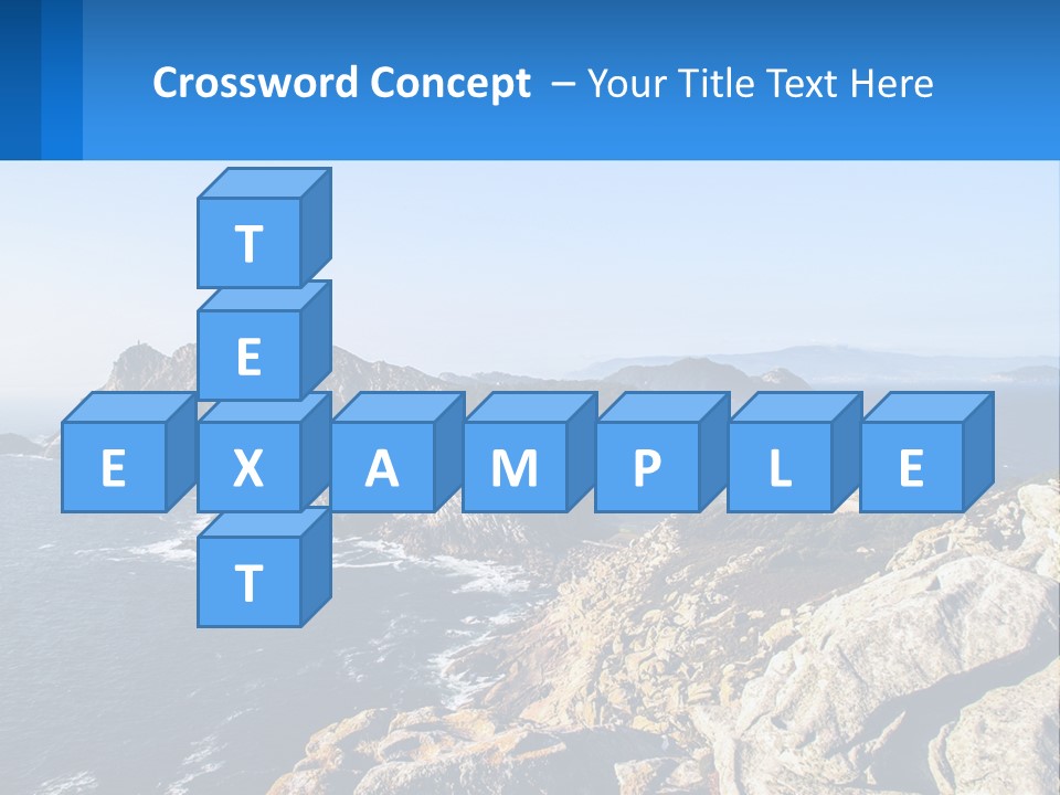 A Large Body Of Water Surrounded By Mountains PowerPoint Template