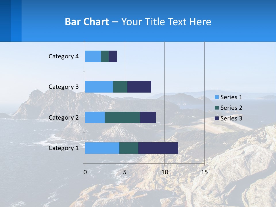 A Large Body Of Water Surrounded By Mountains PowerPoint Template