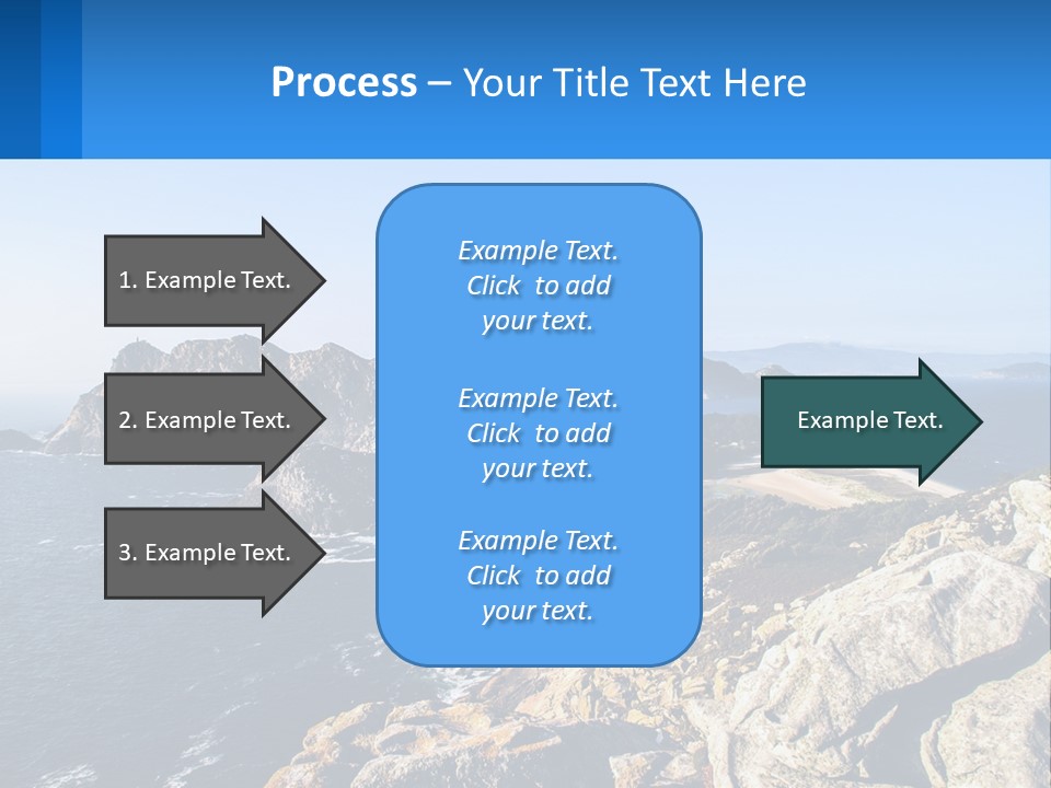 A Large Body Of Water Surrounded By Mountains PowerPoint Template