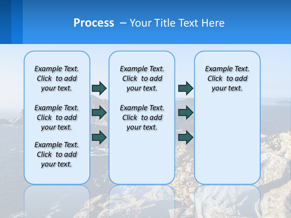 A Large Body Of Water Surrounded By Mountains PowerPoint Template