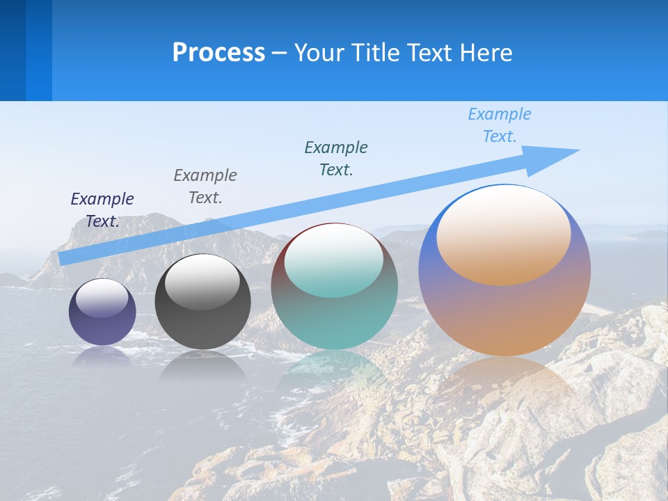 A Large Body Of Water Surrounded By Mountains PowerPoint Template