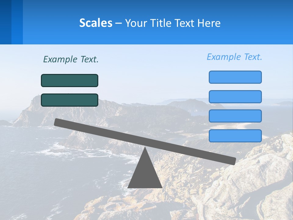 A Large Body Of Water Surrounded By Mountains PowerPoint Template