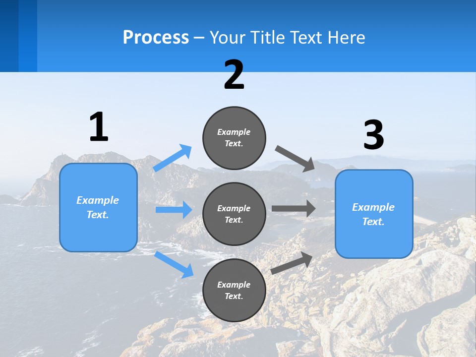 A Large Body Of Water Surrounded By Mountains PowerPoint Template