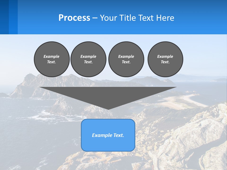 A Large Body Of Water Surrounded By Mountains PowerPoint Template
