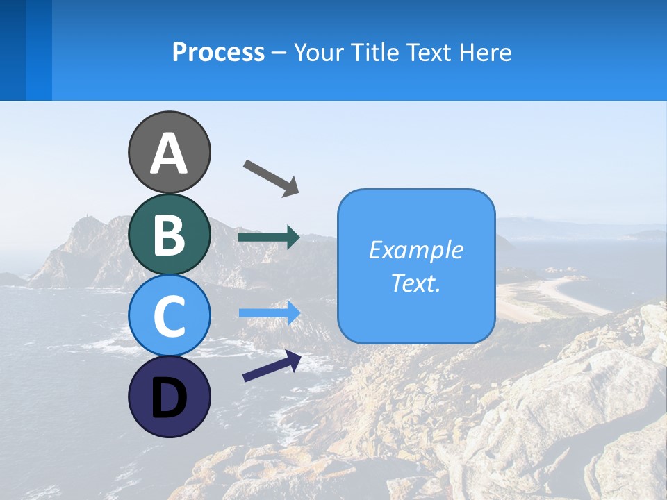 A Large Body Of Water Surrounded By Mountains PowerPoint Template
