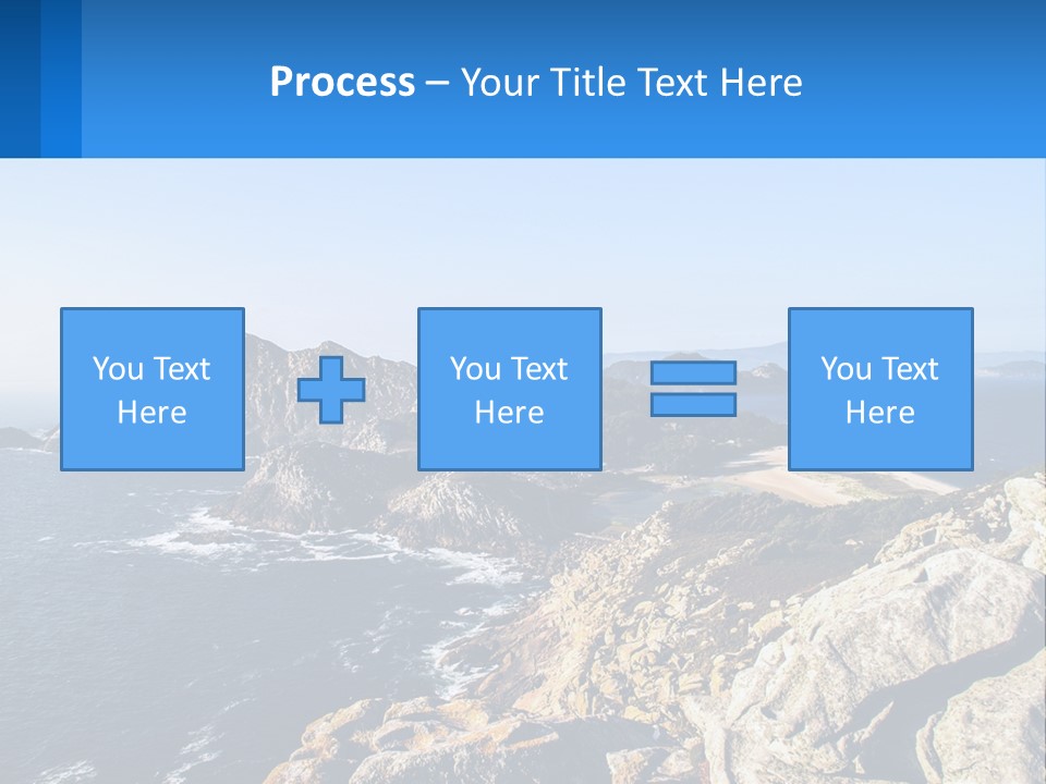A Large Body Of Water Surrounded By Mountains PowerPoint Template