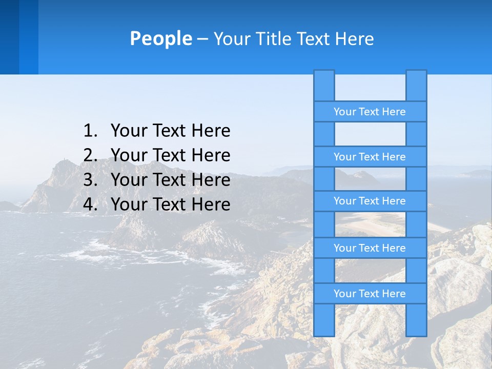 A Large Body Of Water Surrounded By Mountains PowerPoint Template