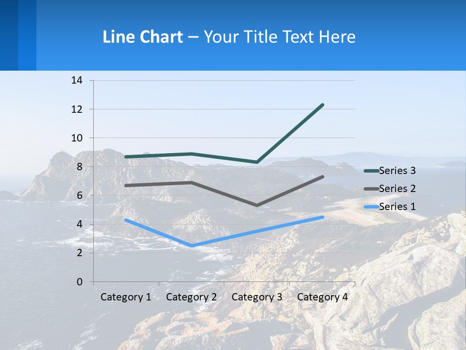 A Large Body Of Water Surrounded By Mountains PowerPoint Template