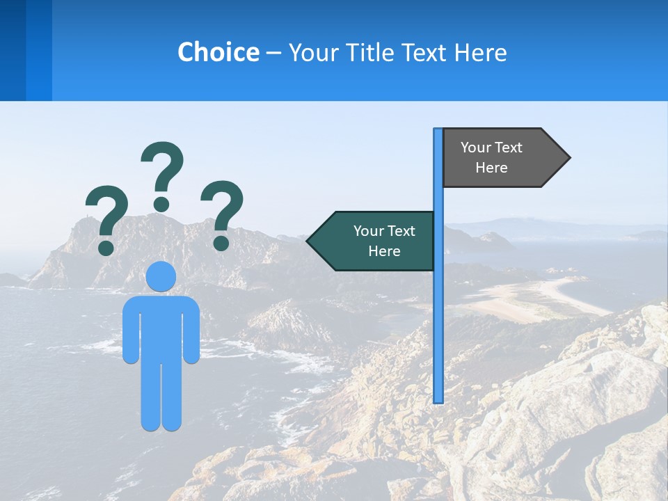 A Large Body Of Water Surrounded By Mountains PowerPoint Template