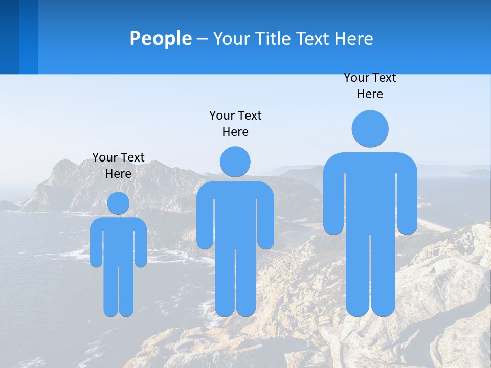 A Large Body Of Water Surrounded By Mountains PowerPoint Template