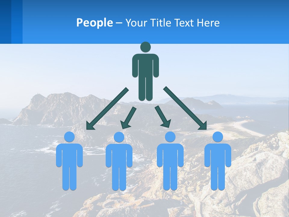 A Large Body Of Water Surrounded By Mountains PowerPoint Template