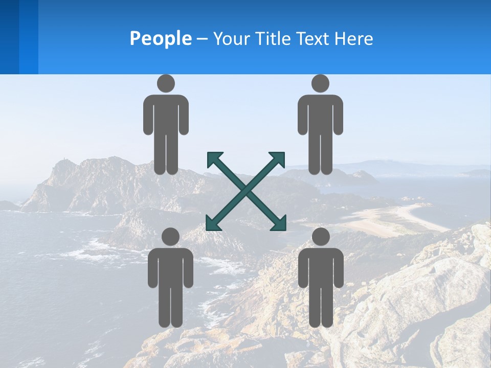 A Large Body Of Water Surrounded By Mountains PowerPoint Template