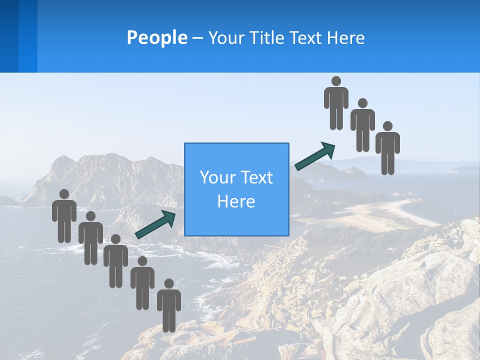 A Large Body Of Water Surrounded By Mountains PowerPoint Template