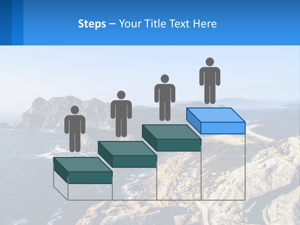 A Large Body Of Water Surrounded By Mountains PowerPoint Template