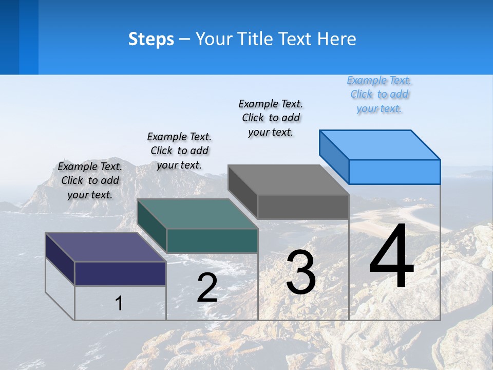 A Large Body Of Water Surrounded By Mountains PowerPoint Template