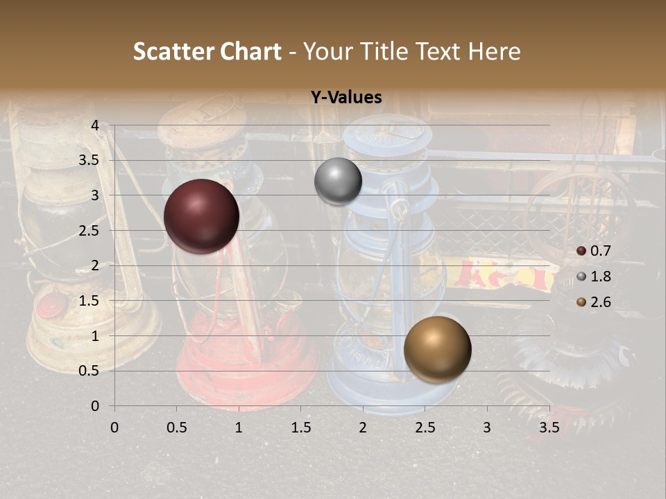 A Group Of Old Fashioned Lamps Sitting On Top Of A Table PowerPoint Template
