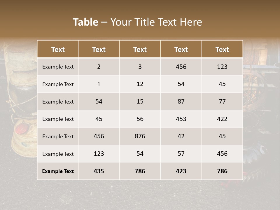A Group Of Old Fashioned Lamps Sitting On Top Of A Table PowerPoint Template