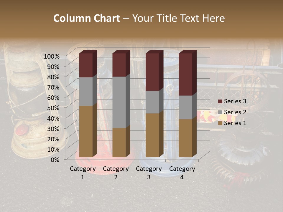 A Group Of Old Fashioned Lamps Sitting On Top Of A Table PowerPoint Template