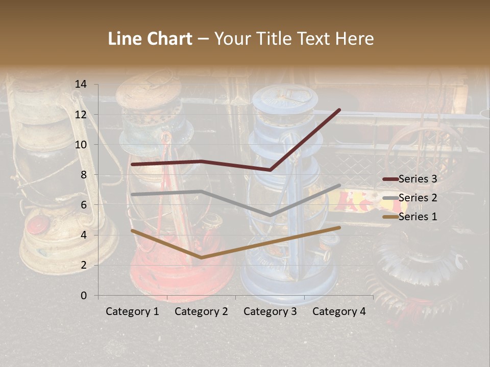 A Group Of Old Fashioned Lamps Sitting On Top Of A Table PowerPoint Template