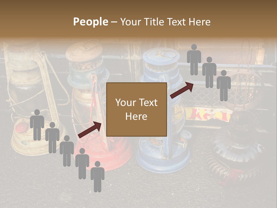 A Group Of Old Fashioned Lamps Sitting On Top Of A Table PowerPoint Template