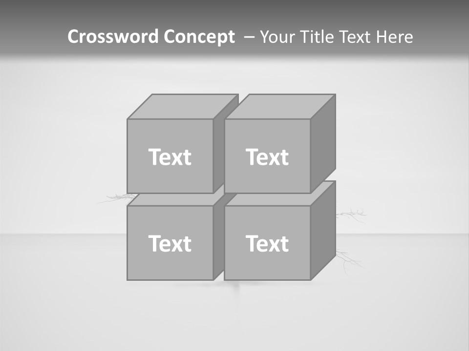 A Black And White Photo Of A Tree In The Middle Of A Body Of Water PowerPoint Template