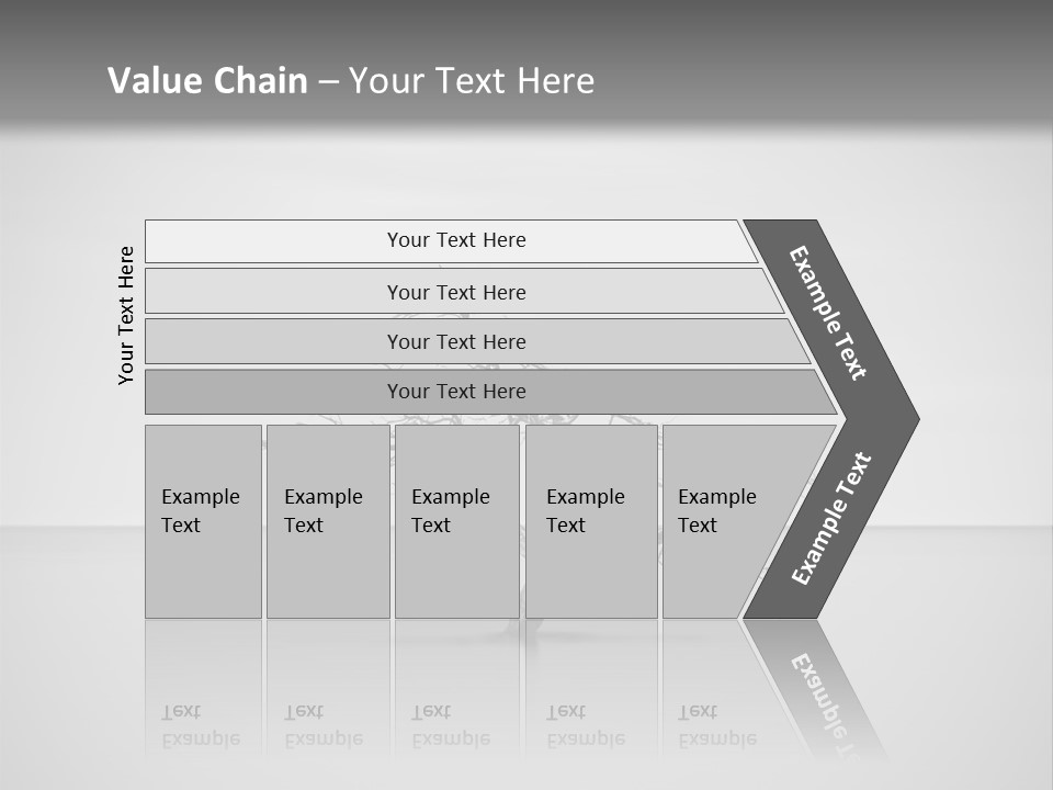A Black And White Photo Of A Tree In The Middle Of A Body Of Water PowerPoint Template