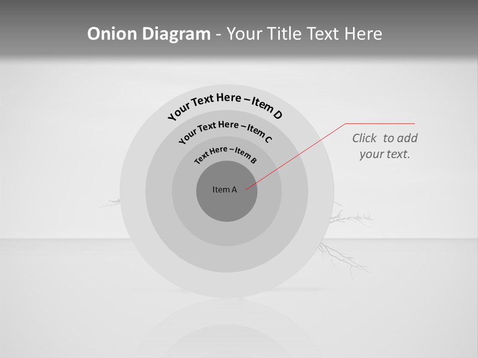 A Black And White Photo Of A Tree In The Middle Of A Body Of Water PowerPoint Template