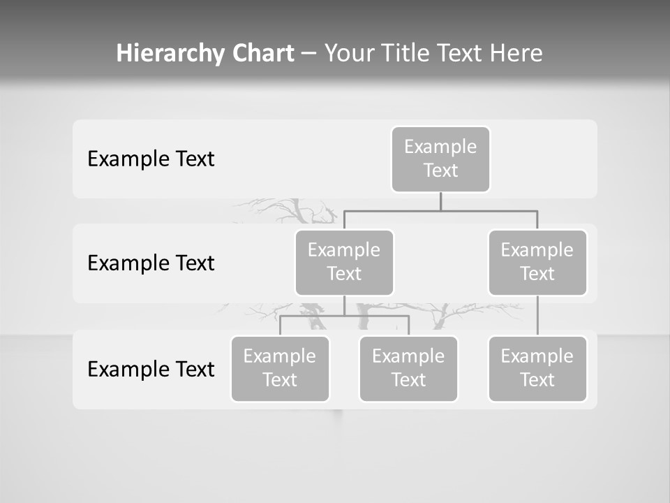 A Black And White Photo Of A Tree In The Middle Of A Body Of Water PowerPoint Template