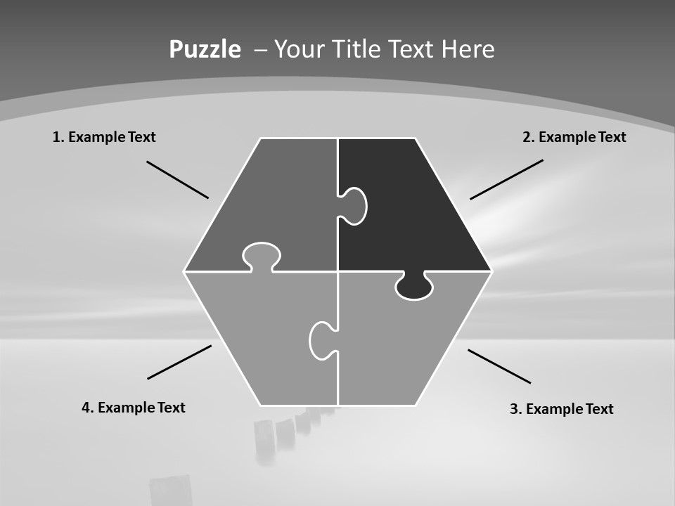 A Black And White Photo Of A Dock In The Ocean PowerPoint Template