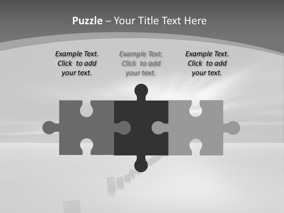 A Black And White Photo Of A Dock In The Ocean PowerPoint Template