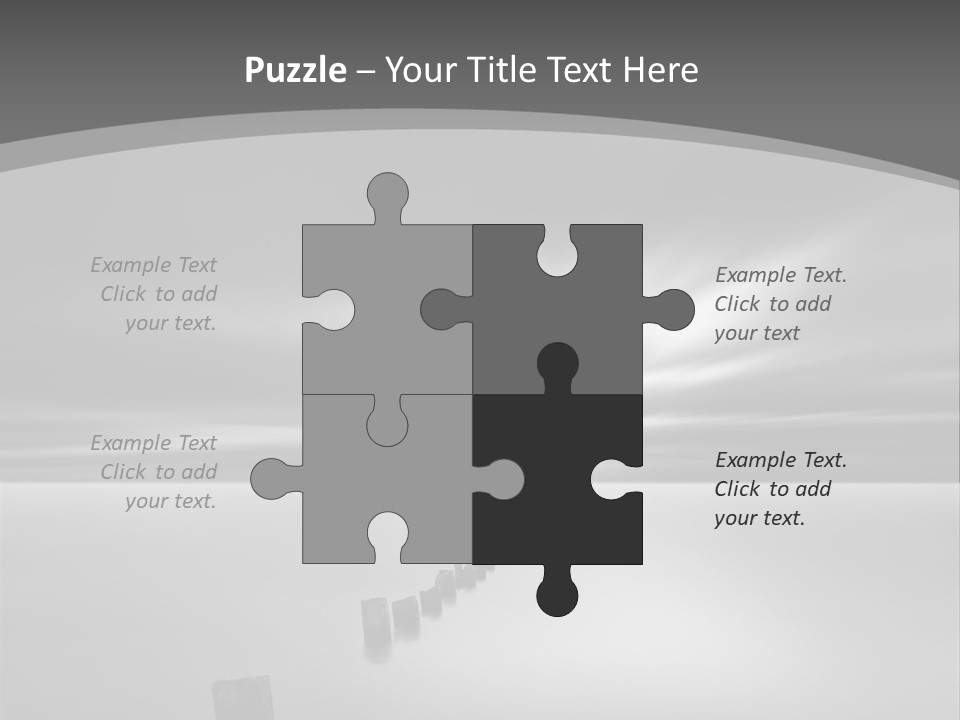 A Black And White Photo Of A Dock In The Ocean PowerPoint Template