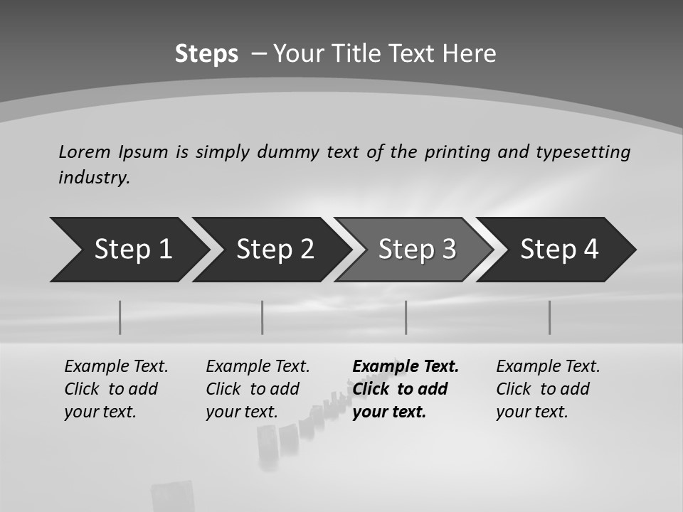 A Black And White Photo Of A Dock In The Ocean PowerPoint Template