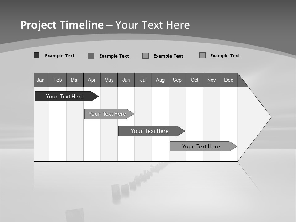 A Black And White Photo Of A Dock In The Ocean PowerPoint Template
