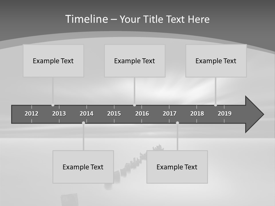 A Black And White Photo Of A Dock In The Ocean PowerPoint Template