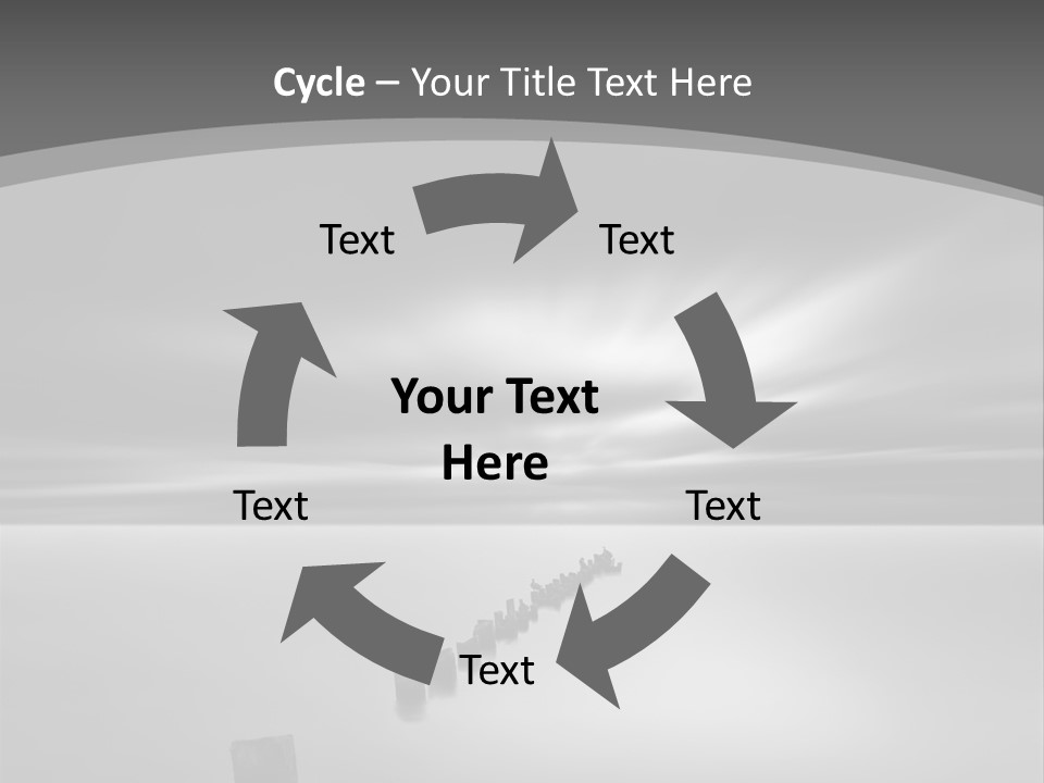 A Black And White Photo Of A Dock In The Ocean PowerPoint Template