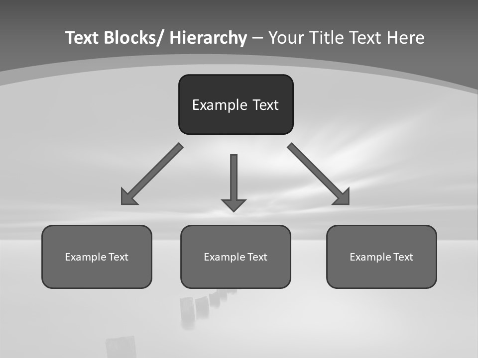 A Black And White Photo Of A Dock In The Ocean PowerPoint Template