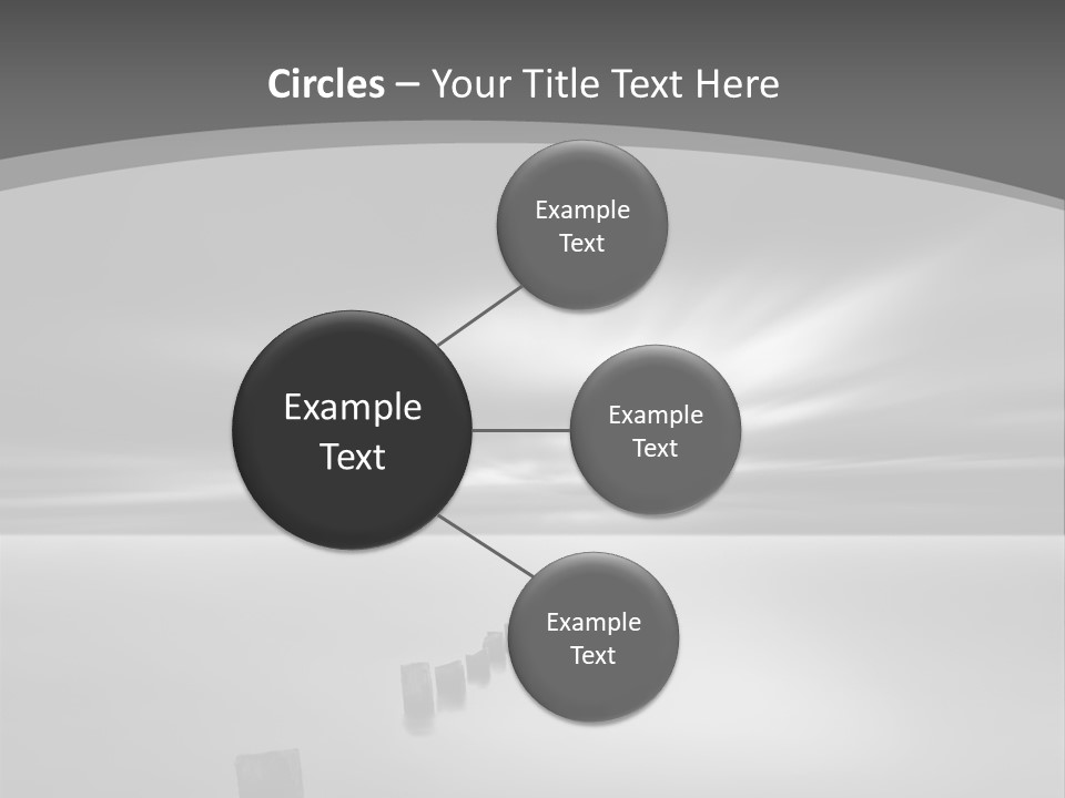 A Black And White Photo Of A Dock In The Ocean PowerPoint Template